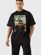 W P Playera Estilo Milo lvemc Estampado Espalda algodón Ajuste cómodo
