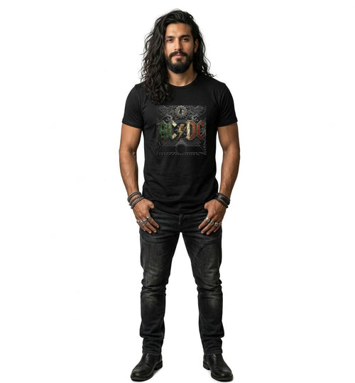 Playera  W P Wear  AC/DC MEXICO Estampados Únicos y Duraderos Ajuste Perfecto Variedad de Tallas y Colores