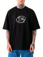 Playera W P The Neighbourhood TOUR negra estampada con estampados únicos y duraderos ajuste perfecto para todas las ocasiones