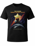 W P Playera Estilo Mario estrella GALAXY PELICULA Estampado algodón Ajuste cómodo