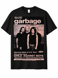 W P Wear Playera Garbage Poster Estampado Único y Duradero Ajuste Perfecto en Algodón para Todas las Ocasiones