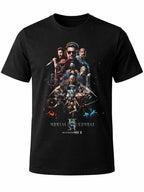 W P Wear Print Playera MK MORTAL PERSONAJES PELICULA Estampados Únicos y Duraderos