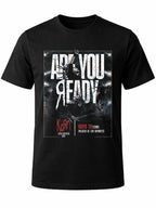 W P Playera Estilo Jonathan Davis BANDA DE ROCK Estampado algodón Ajuste cómodo