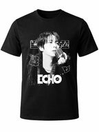 Playera    W P  JIN  BTS ECHO Estampado Único y Duradero Ajuste Perfecto en Algodón para Todas las Ocasiones