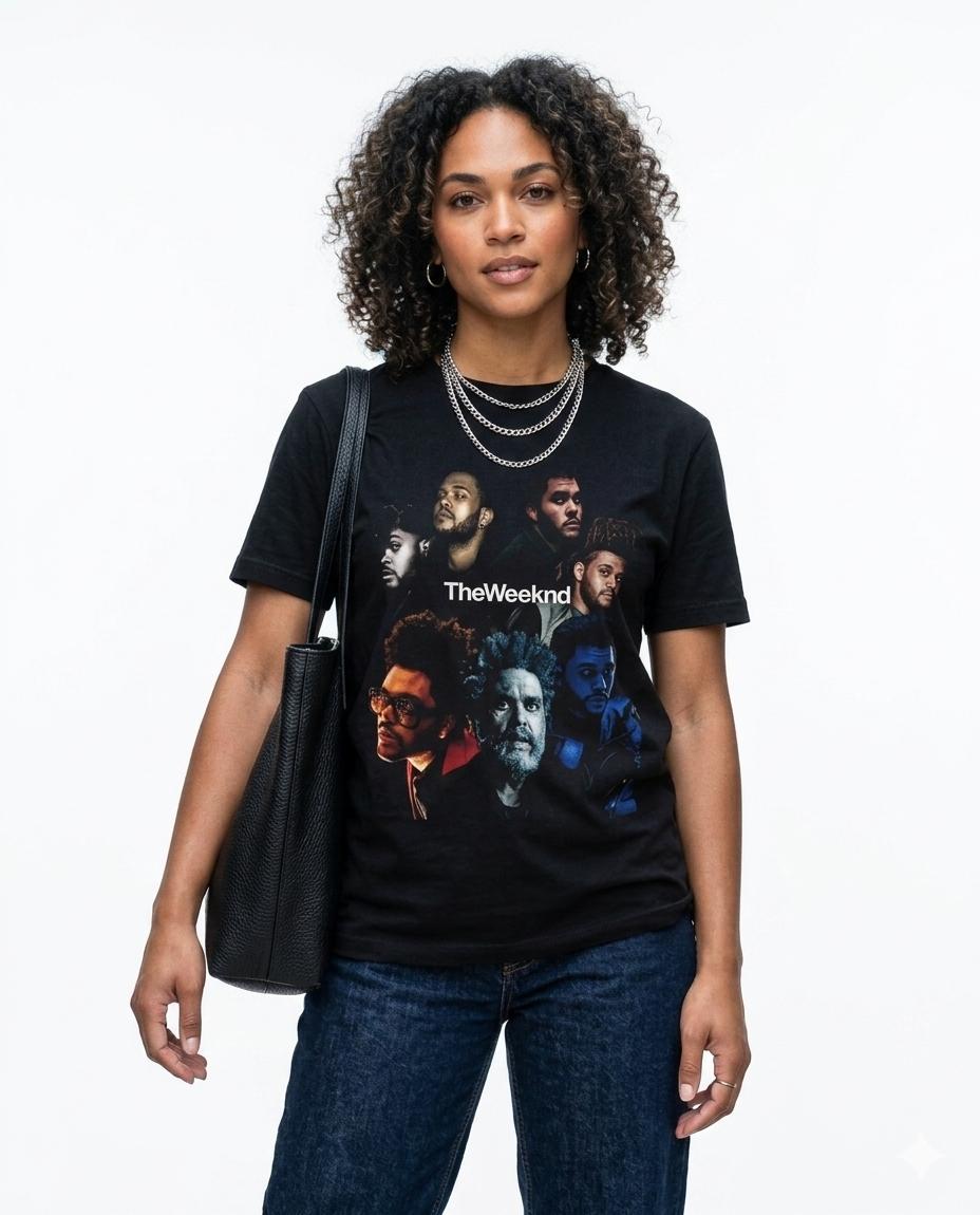 W P Wear Print The Weeknd albumes Playera