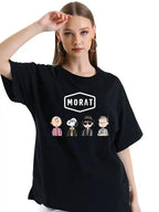 W P Playera MORAT Rock Pop Group Estampado algodón Ajuste cómodo