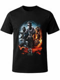 W P Wear Print Playera MK MORTAL COLLAGE PELICULA Estampados Únicos y Duraderos