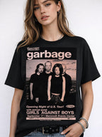 W P Wear Playera Garbage Poster Estampado Único y Duradero Ajuste Perfecto en Algodón para Todas las Ocasiones