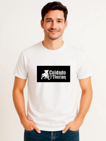 Playera W P Cuidado Con El Therian Moda Trend Estampados Únicos y Duraderos Ajuste Perfecto Variedad de Tallas y Colores