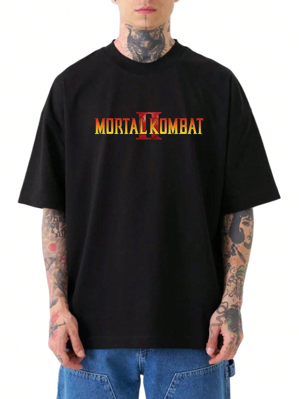 W P Wear Print Playera MK MORTAL LOGO PELICULA Estampados Únicos y Duraderos