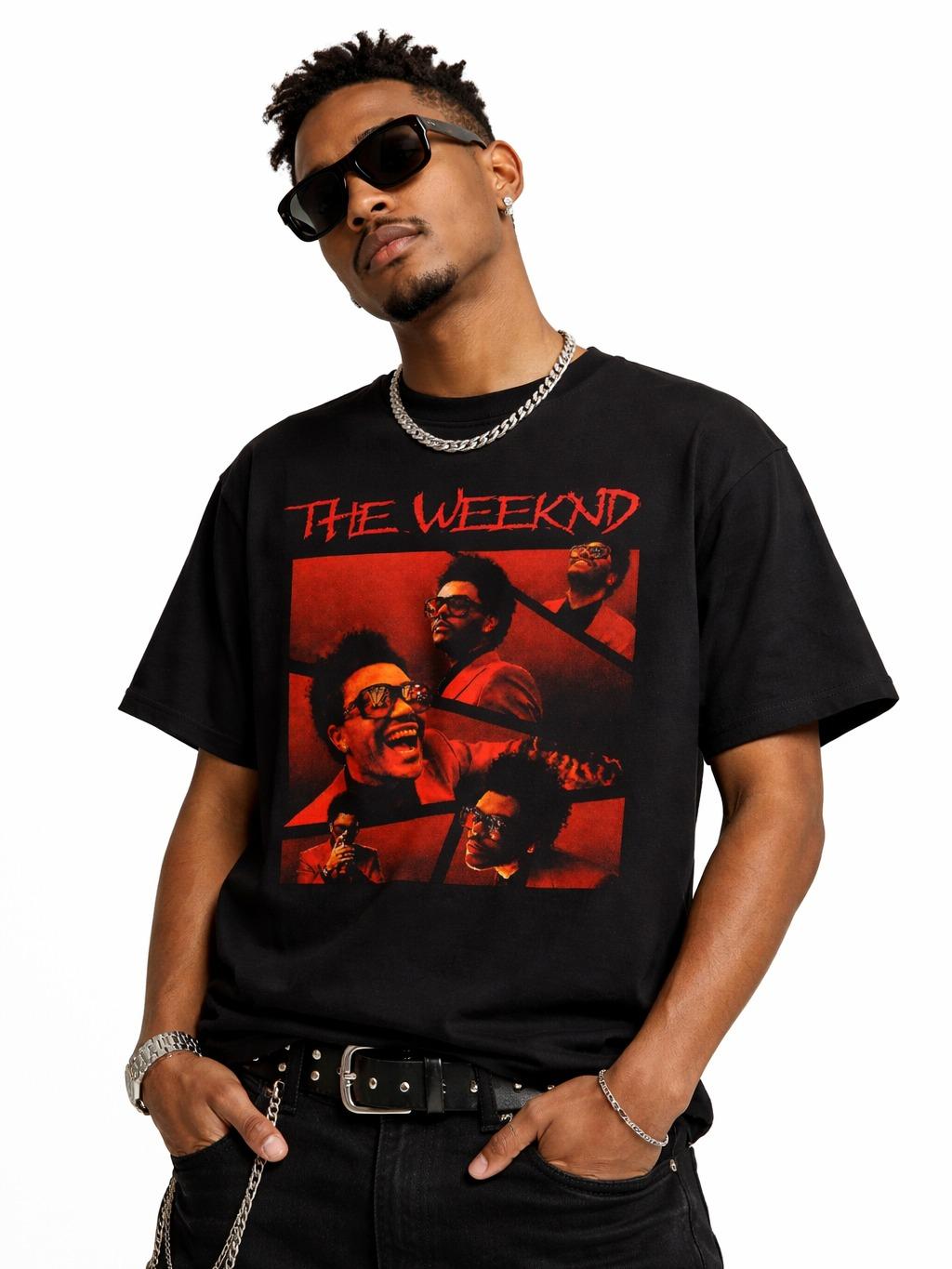 W P Wear Print Playera The Weeknd Retro Collage