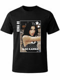 Playera W P KENIA OS K DE KARMA  negra estampada con estampados únicos y duraderos ajuste perfecto para todas las ocasiones
