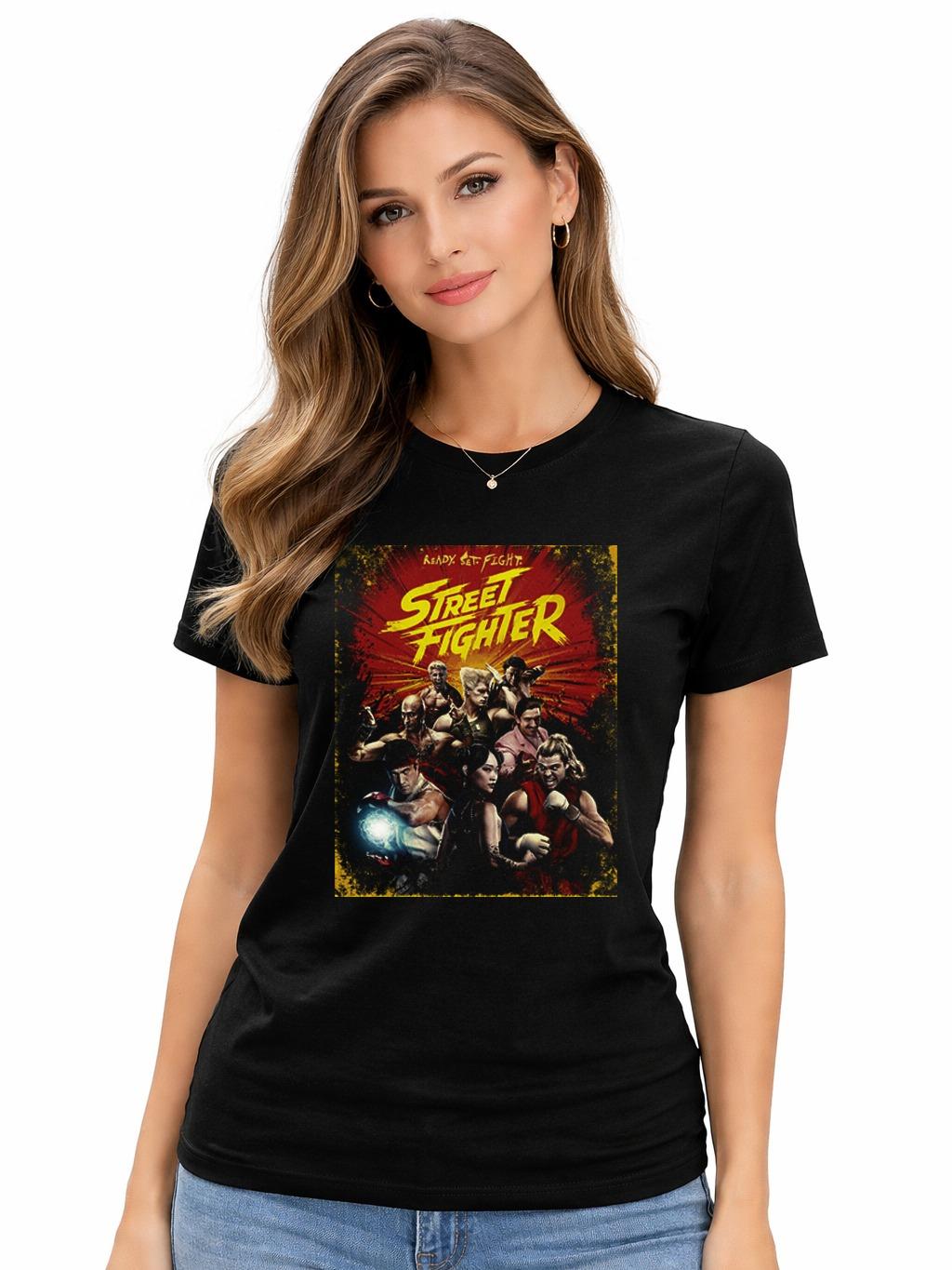 W P Wear Print Playera STREET FIGHTER PELICULA POSTER