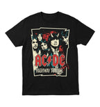 W P Wear Print Playera ACDC Diseño Retro Rock Highway to Hell