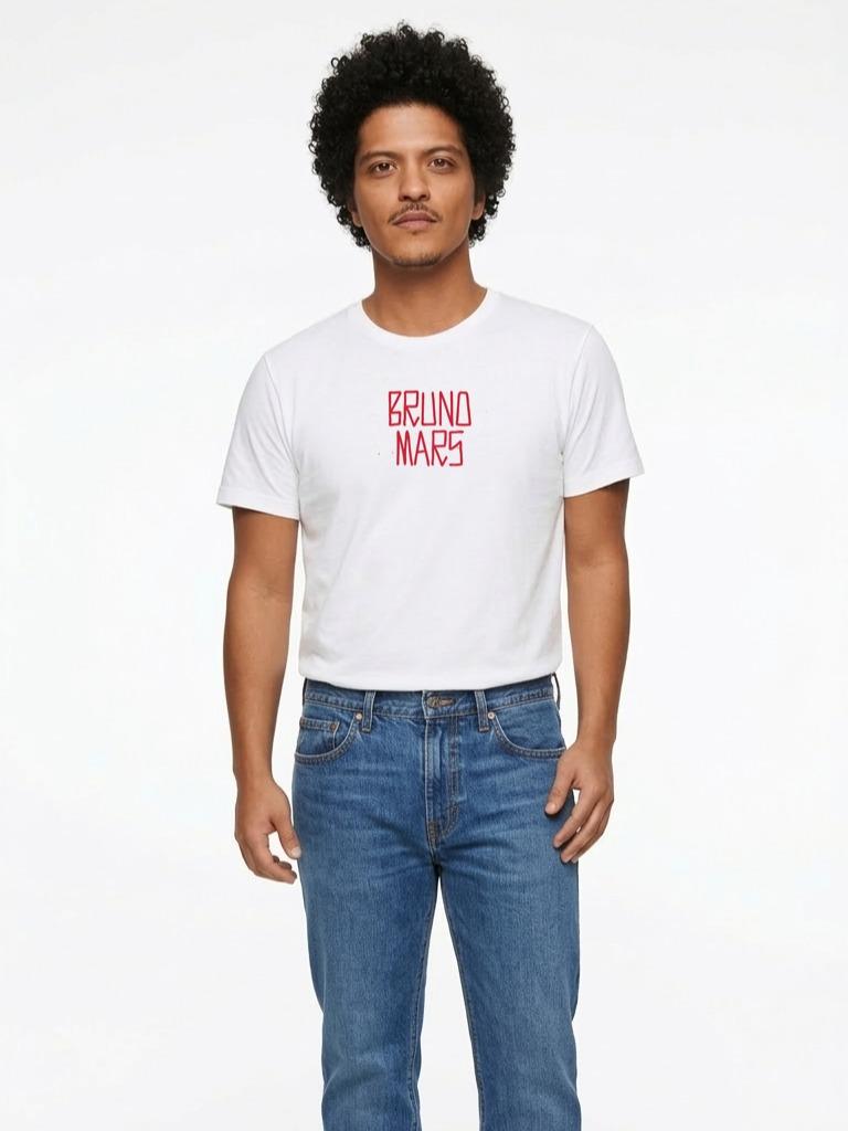 W P Wear Print Playera BRUNO MARS TOUR MEXICO
