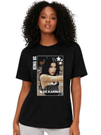 Playera W P KENIA OS K DE KARMA  negra estampada con estampados únicos y duraderos ajuste perfecto para todas las ocasiones
