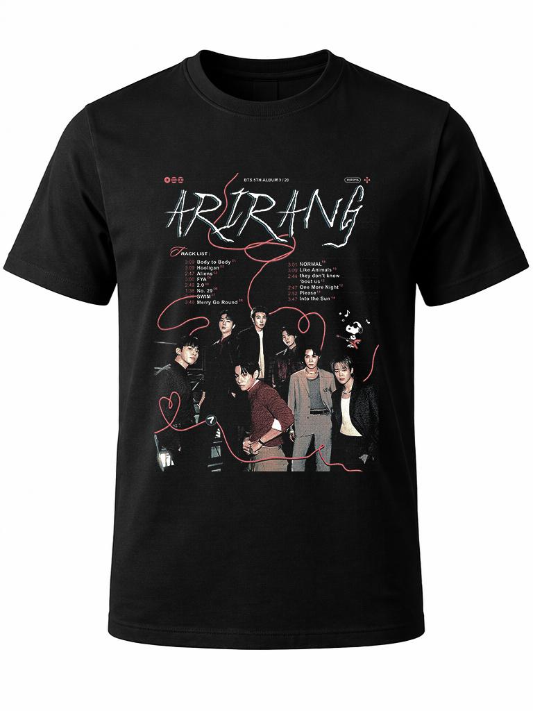 W P Wear Print Playera BTS ARIRANG TOUR 2026 track list