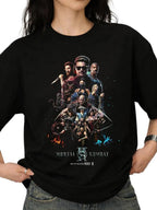W P Wear Print Playera MK MORTAL PERSONAJES PELICULA Estampados Únicos y Duraderos