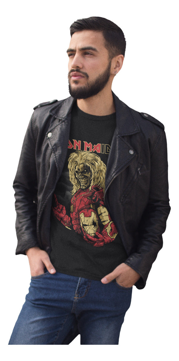 Playera Wear Print Rockera Iron Maiden, Iron Man