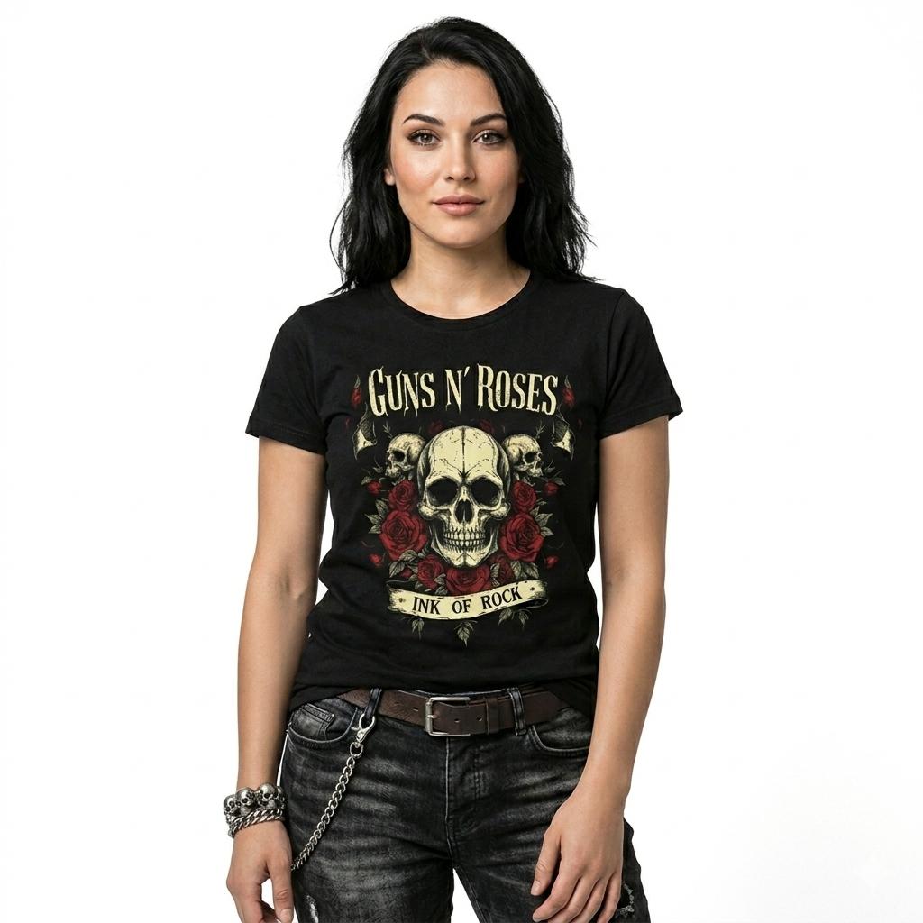 W P Wear Print Playera Rockera Guns N' Roses Ink of Rock