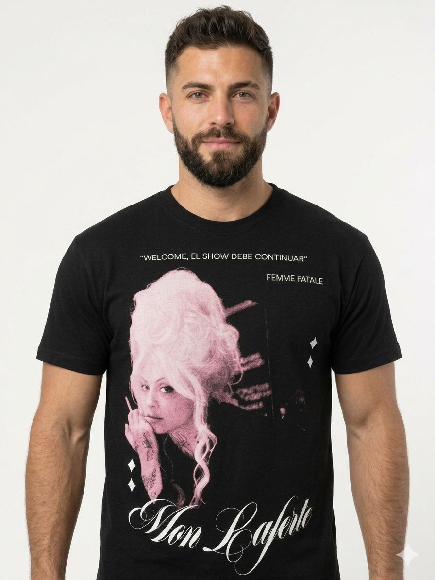 W P Wear Print Playera MON LAFERTE FEMME FATEL