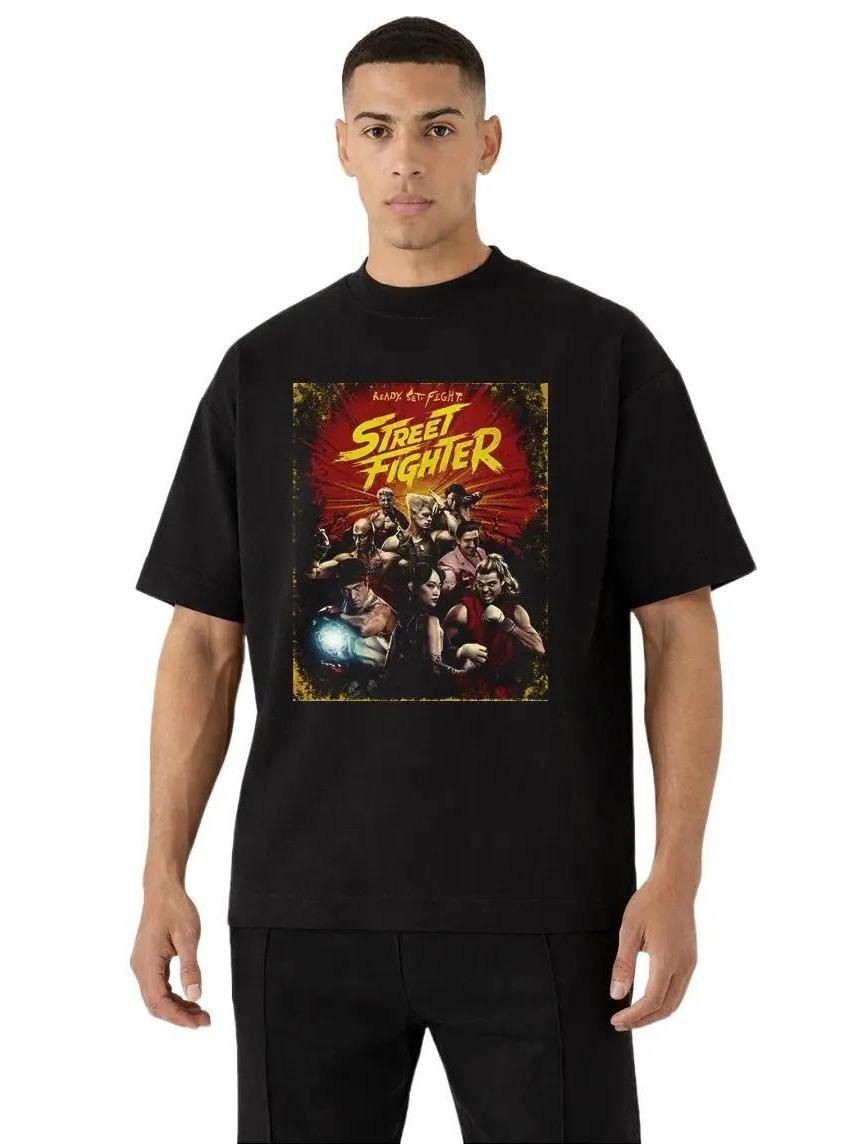 W P Wear Print Playera STREET FIGHTER PELICULA POSTER