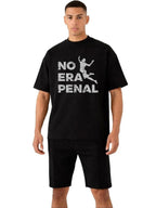 Playera W P NO ERA PENAL negra estampada con estampados únicos y duraderos ajuste perfecto para todas las ocasiones