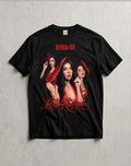 Playera W P estilo karma KENIA negra estampada