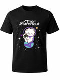 W P Playera diseño Wooteo KPOP Estampado algodón Ajuste cómodo