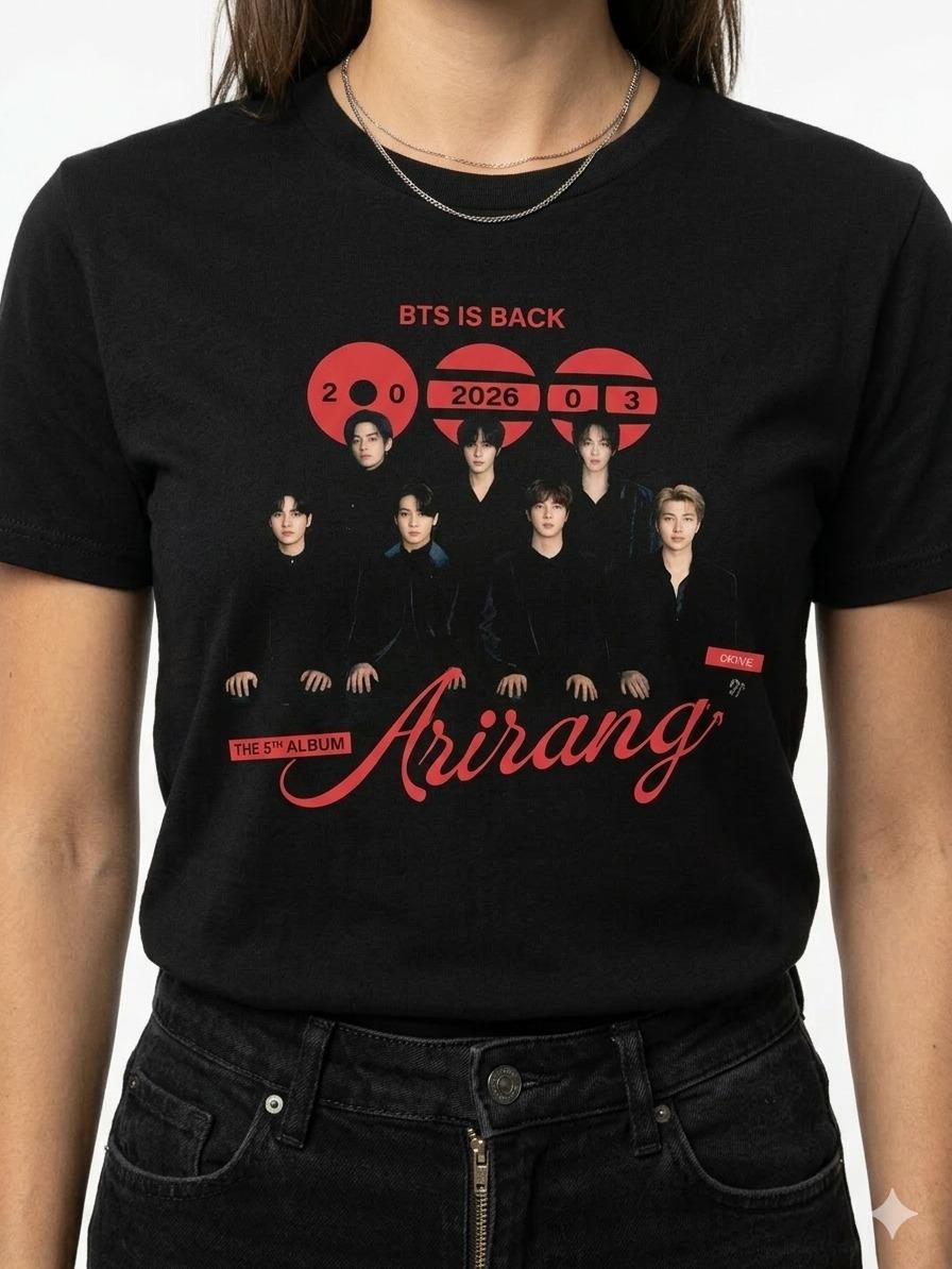 W P Wear Print Playera BTS ARIRANG TOUR 2026