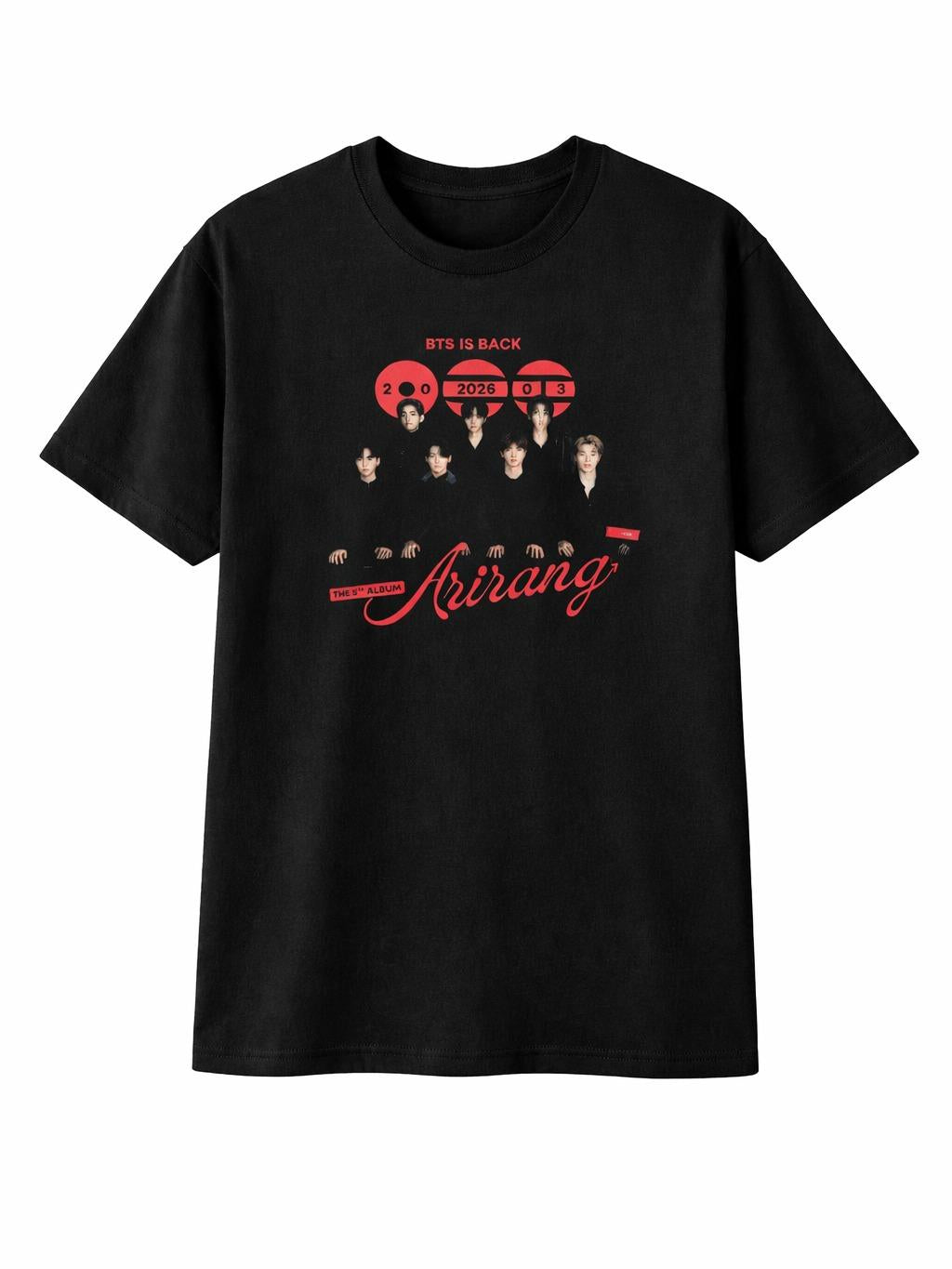 W P Wear Print Playera BTS ARIRANG TOUR 2026