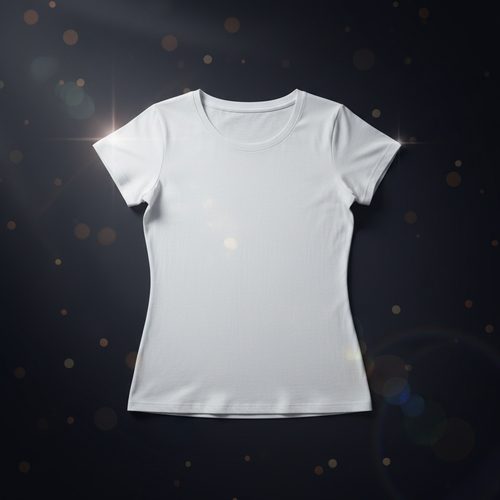 Playera Dama Blanco - Flat Lay